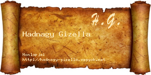 Hadnagy Gizella névjegykártya